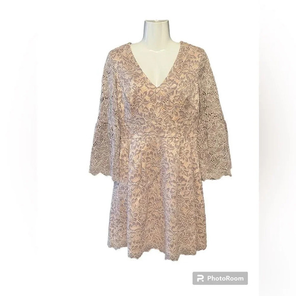 Eliza J Fit & Flare Lace Dress Sz 6 - Picture 2 of 12